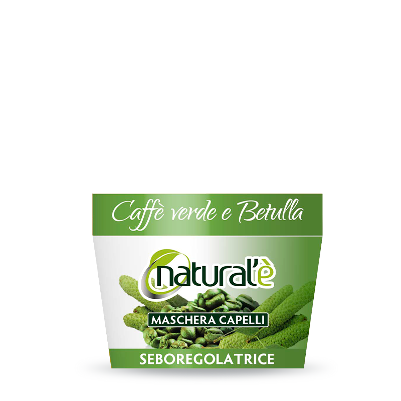 Natural’è Maschera Per Capelli Hair Food Seboregolatrice Caffe Verde E Betulla 500 Ml