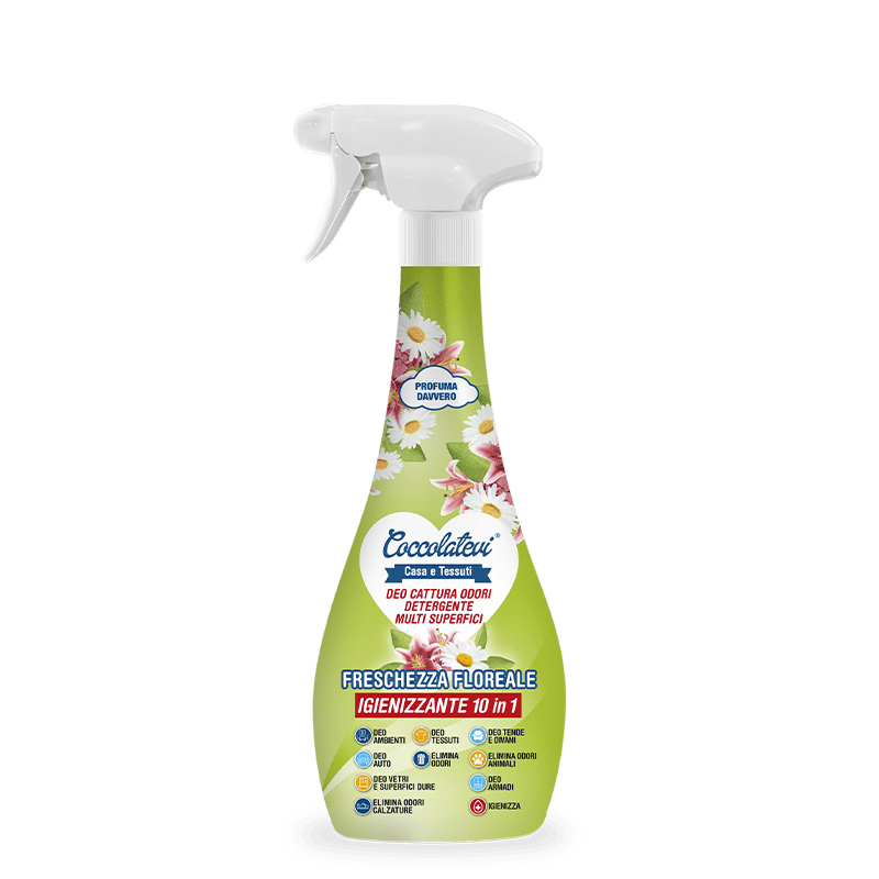 Deo 10 in 1 Cattura odori Detergente multisuperficie Freschezza Floreale 300 ml