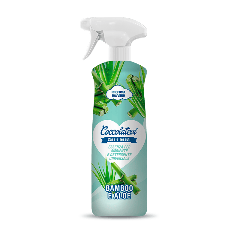 Essenza per ambienti e detergente universale Bamboo e Aloe 750 ml