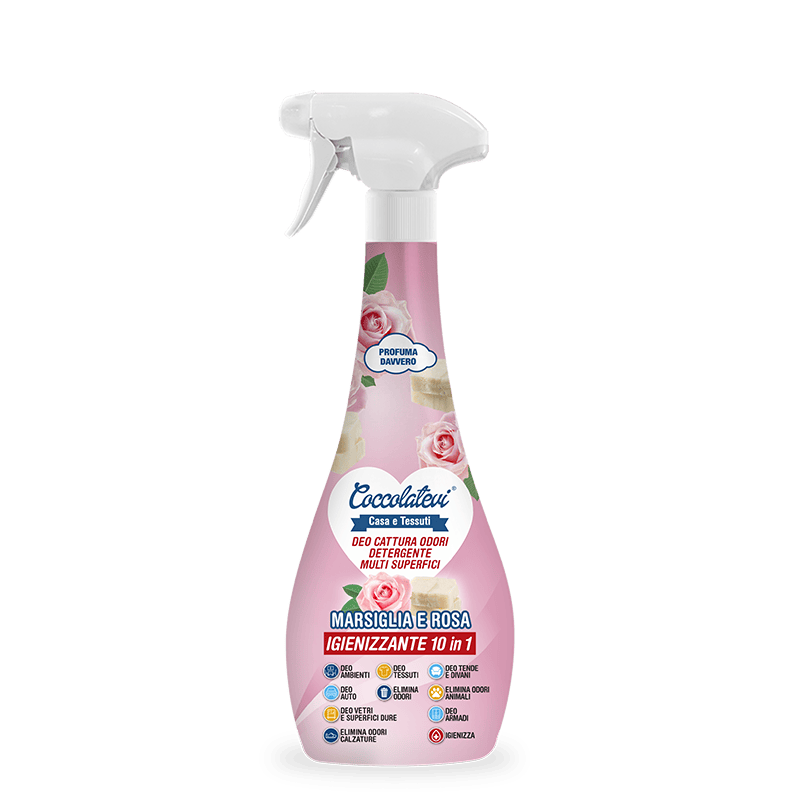 Deo 10 In 1 Cattura Odori Detergente Multisuperficie Marsiglia E Rosa 300 Ml