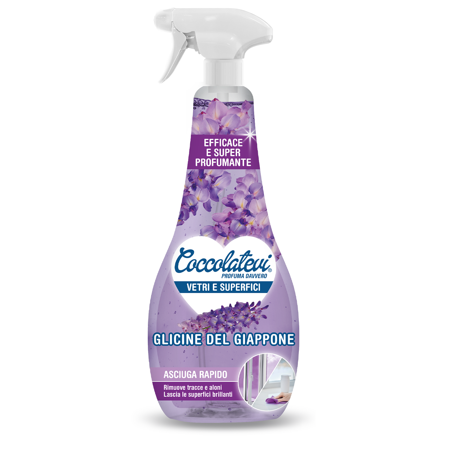 Detergente per vetri e superfici Glicine del Giappone 750 ml